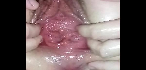  Fisting and sucking my wifes nasty loose pussy